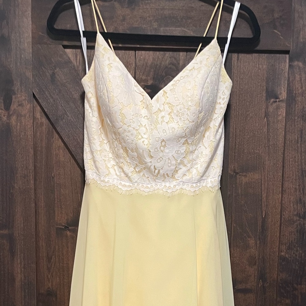 Christina Wu Celebration Bridesmaid Dress Style No. 22807 Size 6 Color Lemon Ice